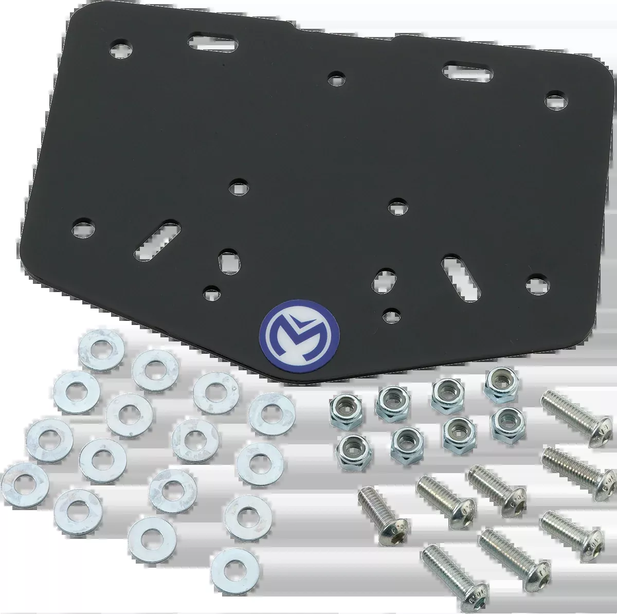 Moose Racing Universal Black Plastic Rear Off road Dirt Bike License Plate Frame