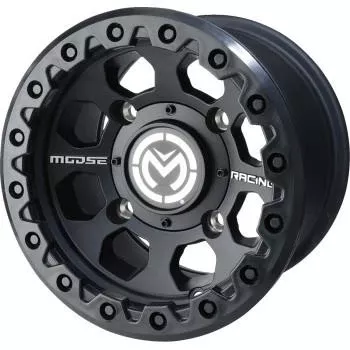 Moose Utility 23X Series Rear ATV/UTV Wheel - 12x8 - 4/156 - 4+4 - Black