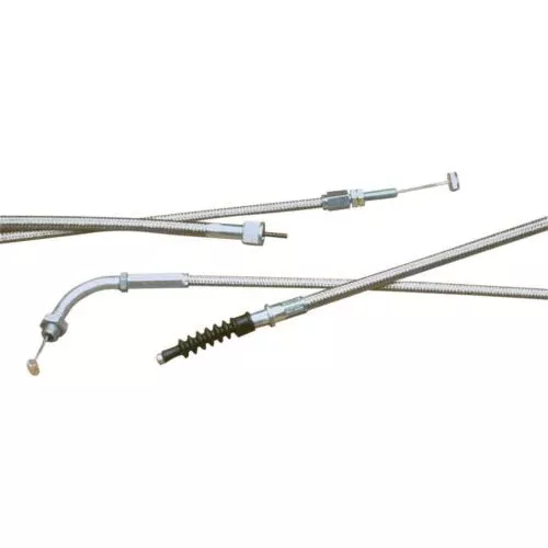 Motion Pro 63-0360 Armor Coat Stainless Steel Push Throttle Cable - +6in.