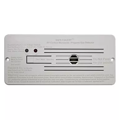 MTI Safe-T-Alert 35-742-WT Dual LP/CO Alarm - 12V, Flush Mount, White