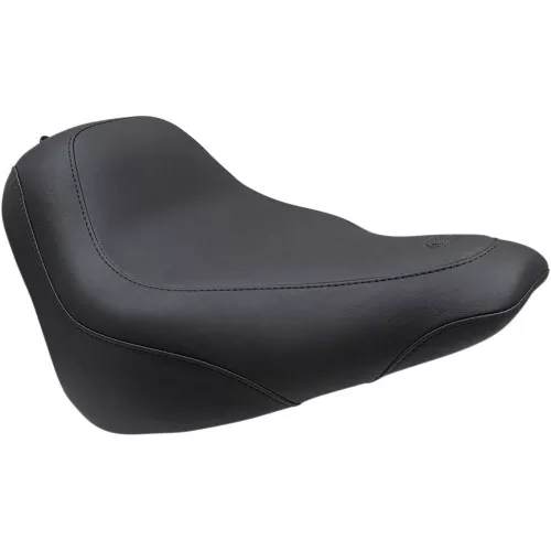 Mustang Black Wide Tripper Solo Seat for 2018-2024 Harley FXBB - Vintage