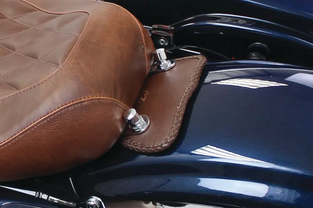 Mustang Mini Fender Bib for Harley-Davidson FL Touring '08-21 - Original Brown