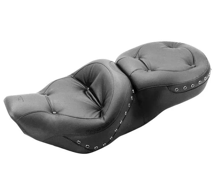 Mustang Studded Regal 1-Piece Seat for 1997-07 Harley Road King FLHR – 75466