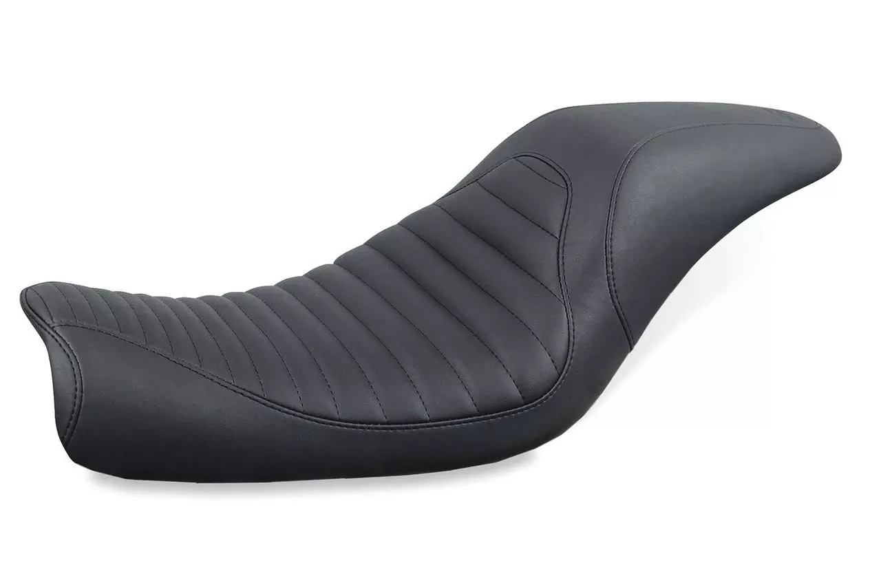 Mustang Tripper Fastback Seat for '06-17 Harley Davidson Dyna Models - Tuck & Roll