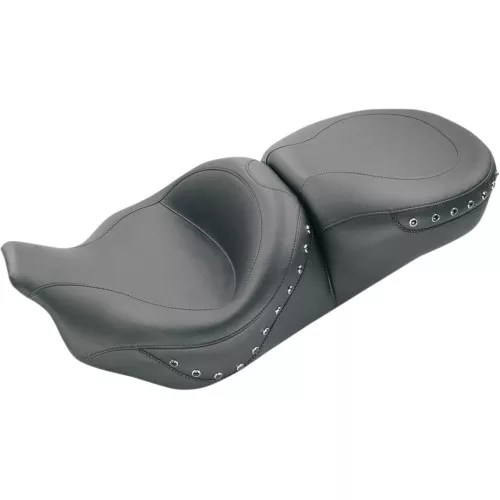 Mustang Ultra Touring Seat for 2008-2021 Harley Touring - Black Studs