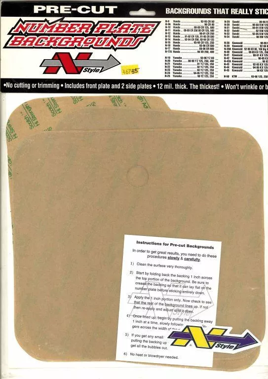 N03-151 RM 125/250 86-88, MOTO X BACKGROUNDS
