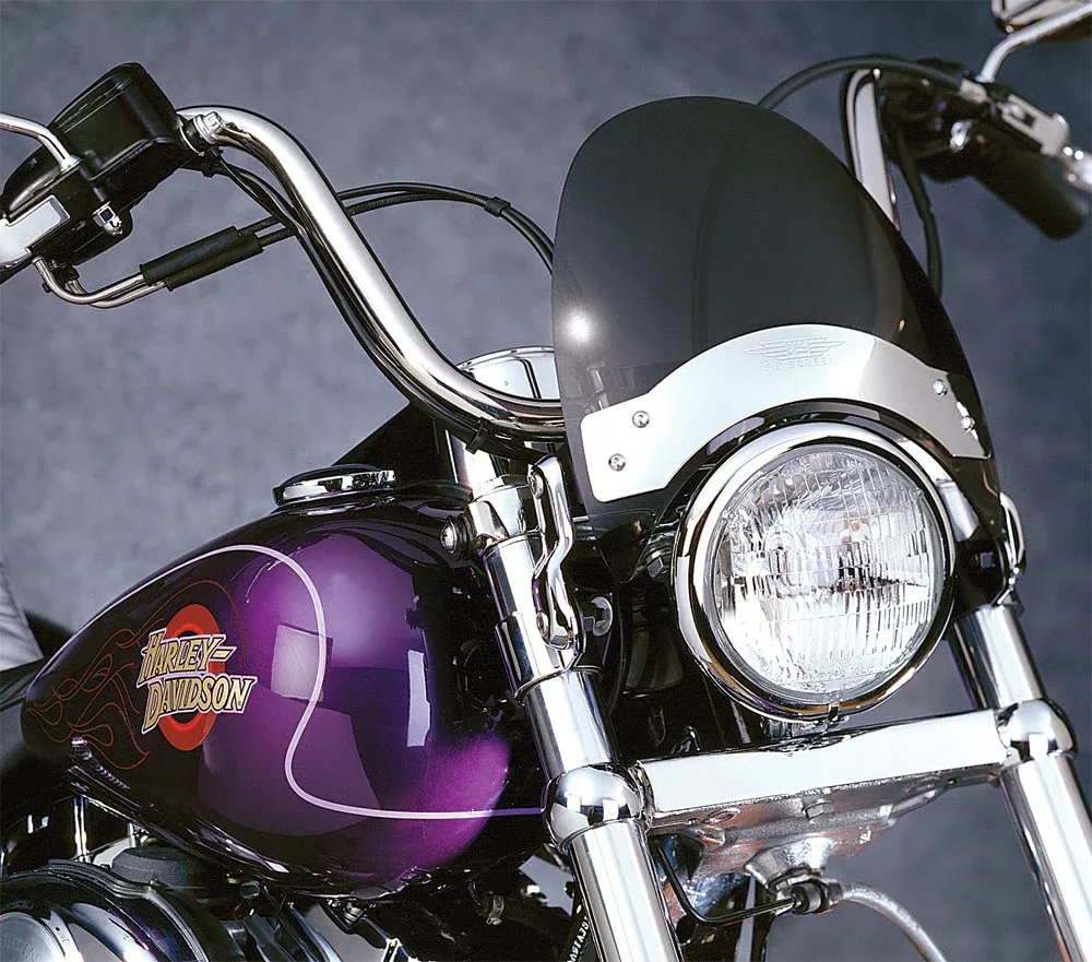 National Cycle – N2531 – Flyscreen Windscreen -Fork Mount – Chrome & Dark Tint