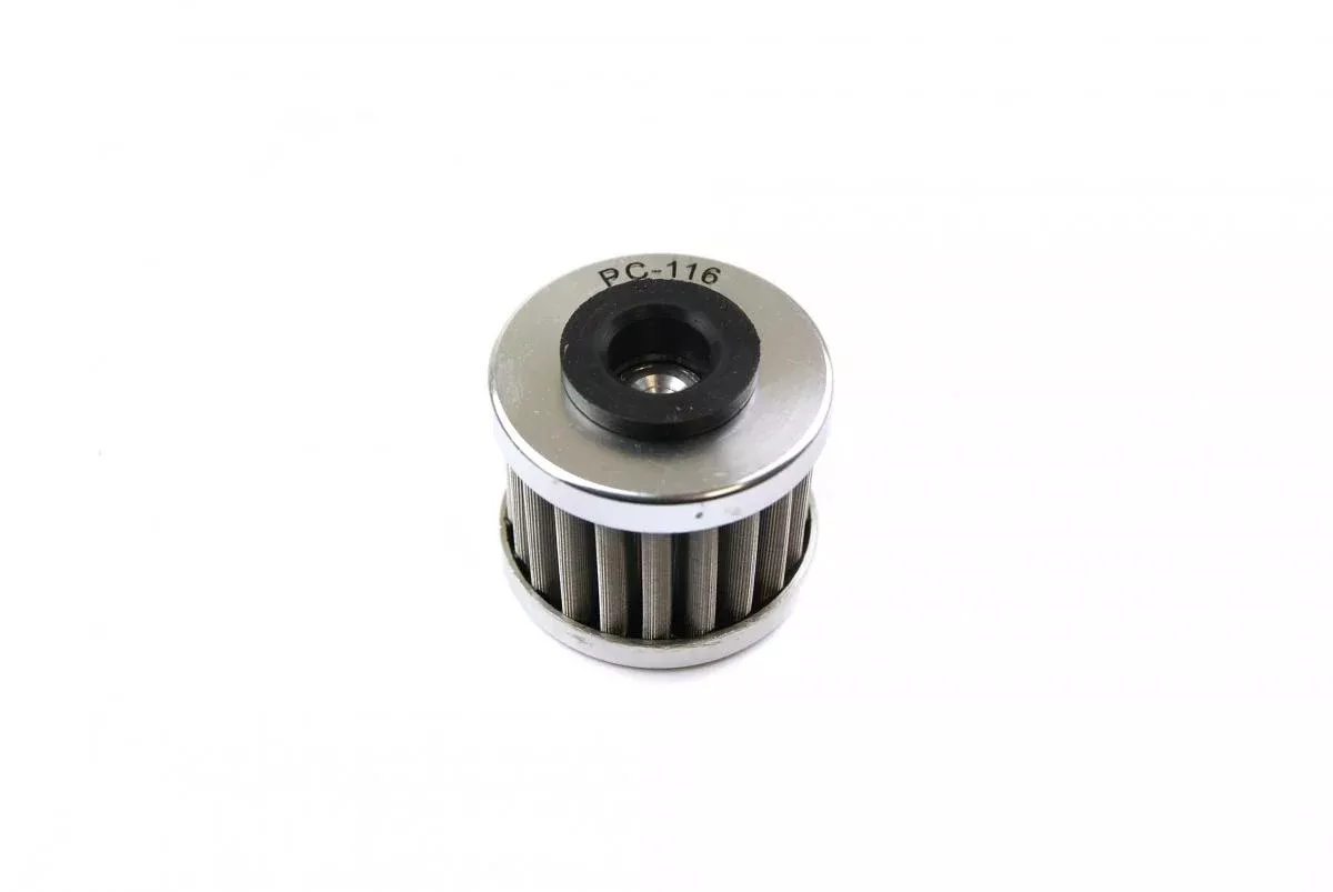 OIL FILTER FLO REUSABLE PC116, PC RACING USA STAINLESS STEEL