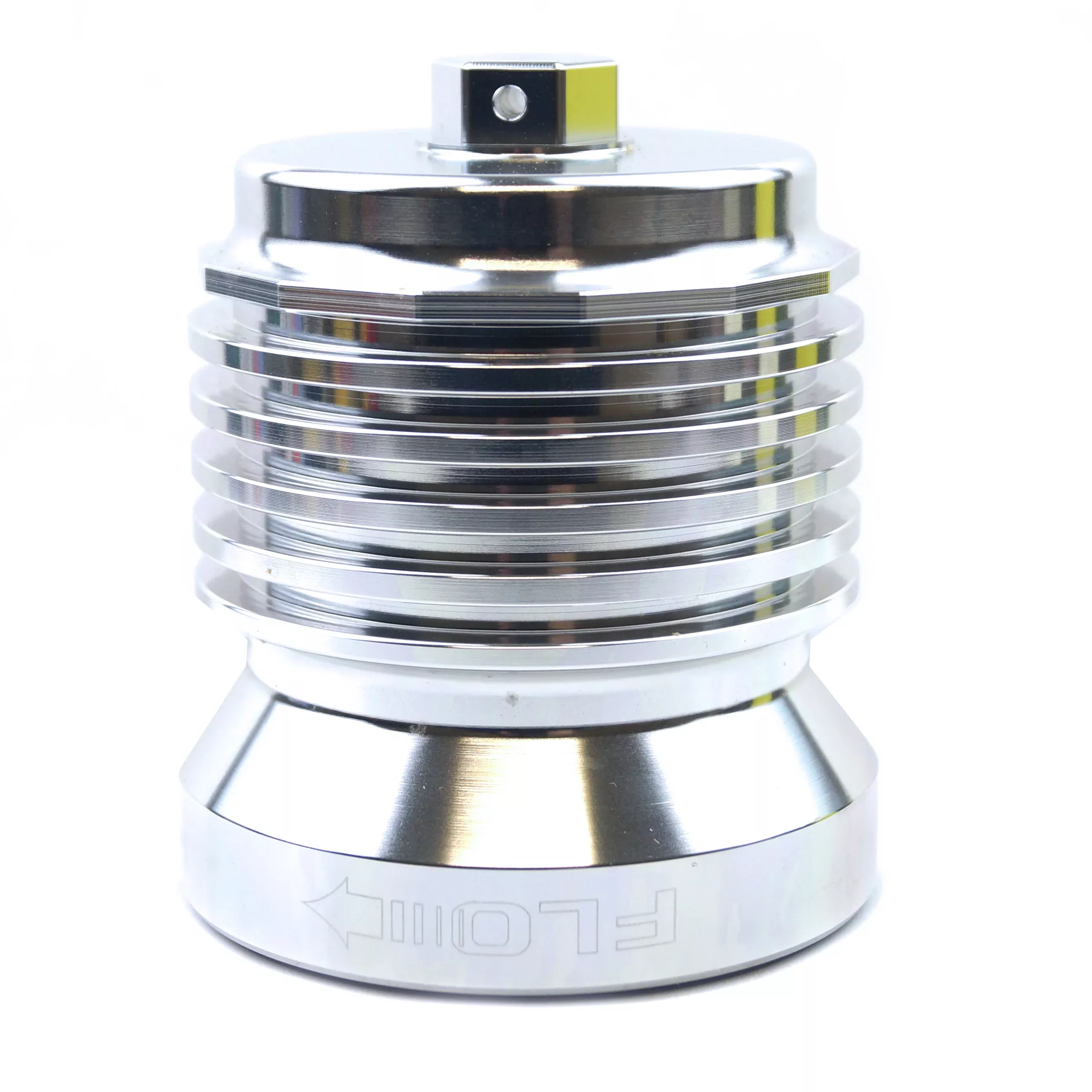 OIL FILTER SPIN ON SILVER, PC RACING S/STEEL PCS6C, REUSABLE