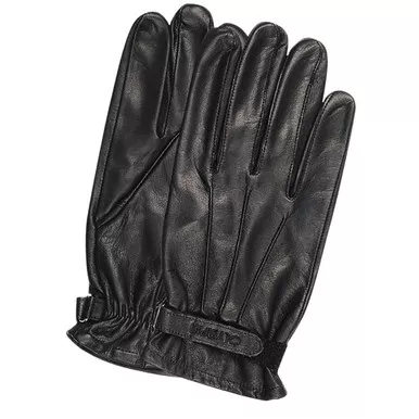 Olympia 100 Mens Roper I Leather Black Classic Gloves