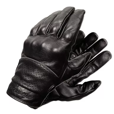 Olympia 450 Mens Full Throttle Black Padded Palm Gloves