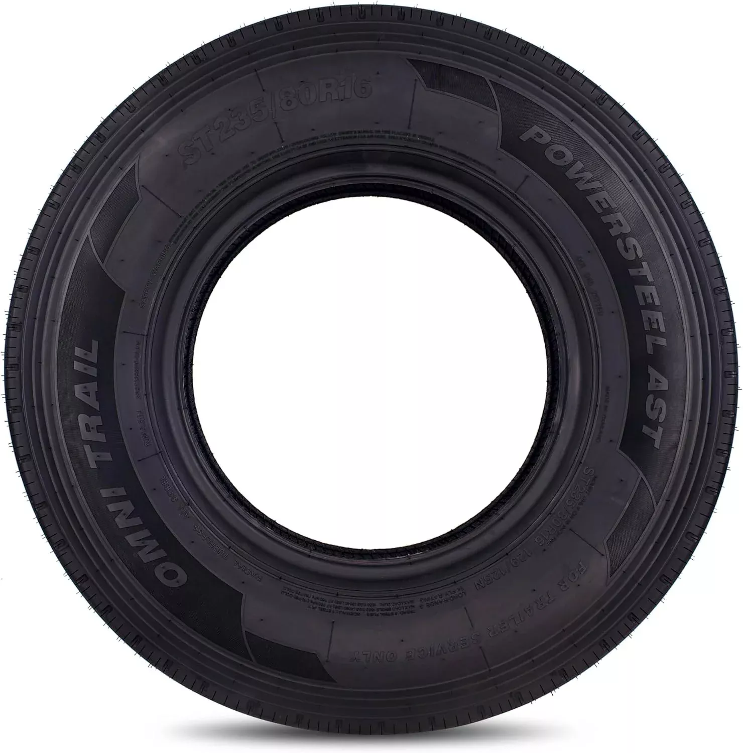 Omni Trail Powersteel AST ST235/80R16 Load Range G Trailer Tire