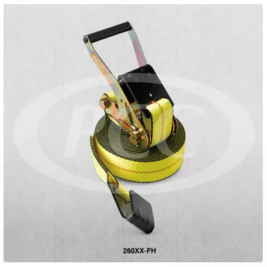 Pacific Cargo Control 26027-FH Ratchet Strap with Flathook 2"x27'