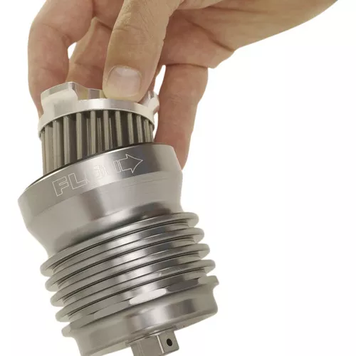 PC Racing Flo Stainless Steel Reusable 'Spin On' Oil Filter for Harley