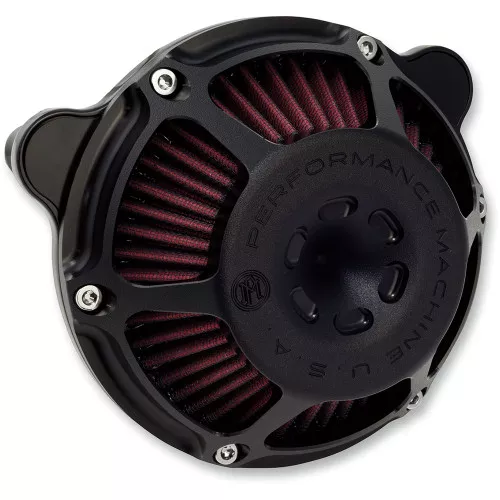 Performance Machine Max HP Air Cleaner for 2008-2017 Harley Twin Cam Electronic Throttle - Contrast Cut