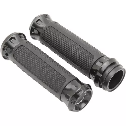 Performance Machine Overdrive Grips for Harley Electronic Throttle - Black