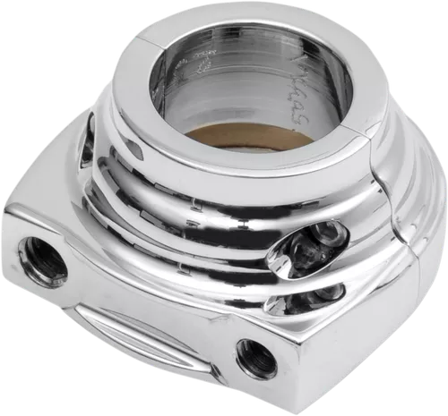 Performance Machine Throttle Housing for Harley Dual Cable w/ Thread-In Cables - Chrome