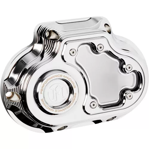 Performance Machine Vision Transmission Side Cover for Harley M8 Softail - Chrome