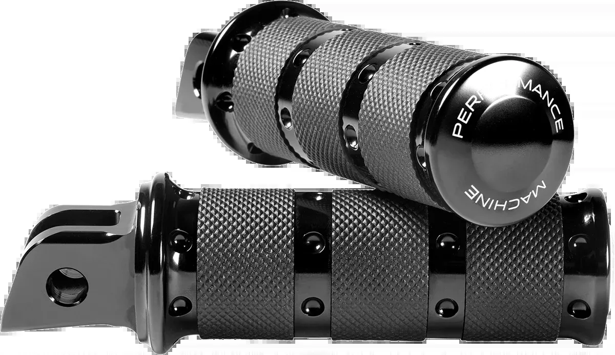 Performance Machine XLS Black Foot Pegs 2018-2024 Harley Softail FXFB FLSL FLHC