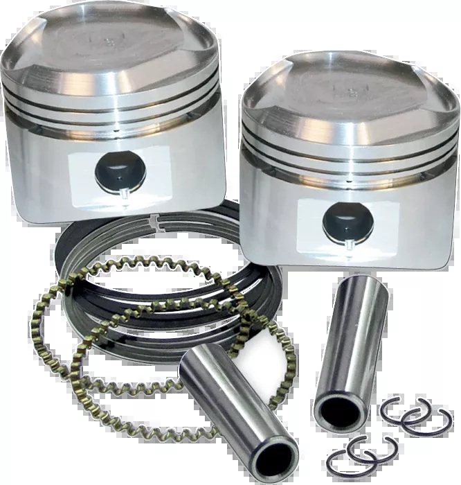 Piston Kit - For Super Stock Heads - 3.500" +0.010" - Domed - 80" Big Twin