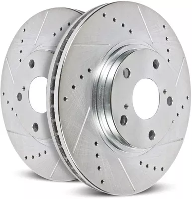 Power Stop AR85148XPR Rear Drilled & Slotted Rotors for Ford F-150 2012-2018