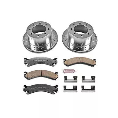 Power Stop K5337-36 Rear Z36 Truck & Tow Brake Kit, Carbon Ceramic Pads & Rotors
