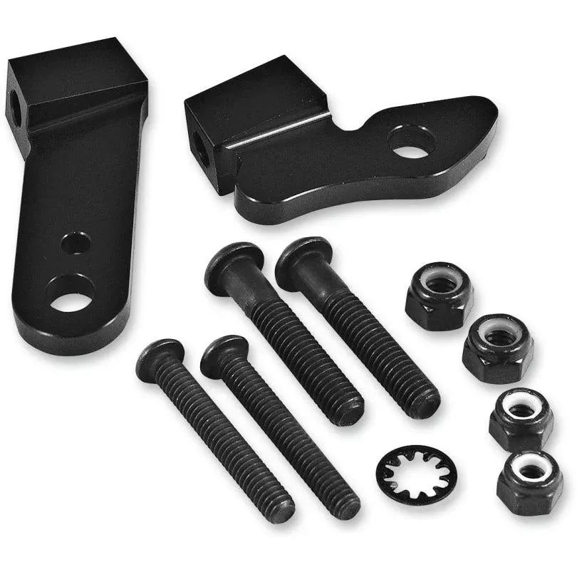 PowerMadd Cobra Black Star Series Handguard Mount Kit for Harley 96-16 Cable Clutch