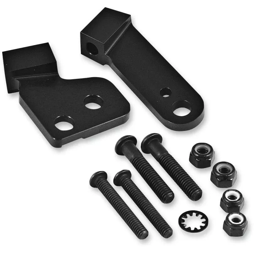 PowerMadd Cobra Black Star Series Handguard Mount Kit for Harley FLH 08-13 Cable