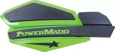 Powermadd Star Series Handguards (Green/ Black) - 34203