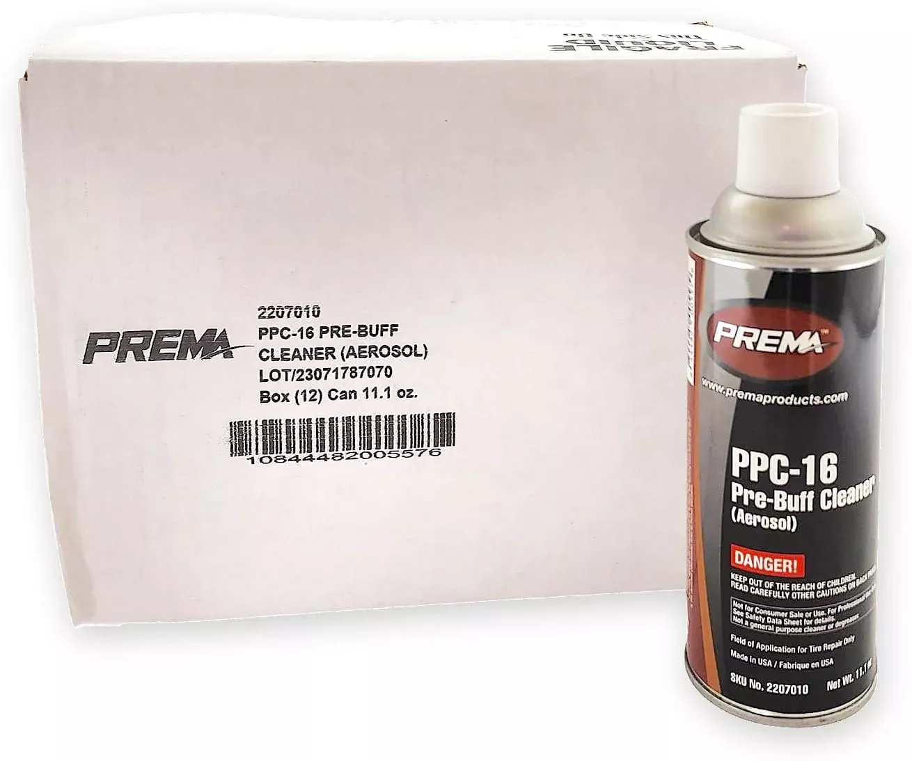 Prema PPC-16 Tire Pre-Buff Cleaner Spray 16 oz (Case of 12)