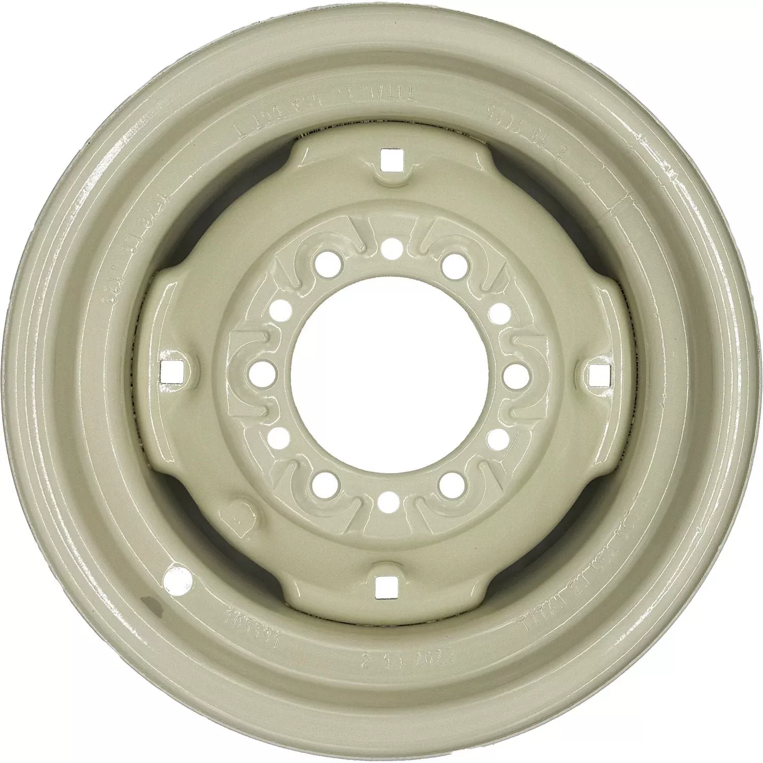 Premium Service 15" x 6" 6-6 +1.125 Off White Implement Wheel