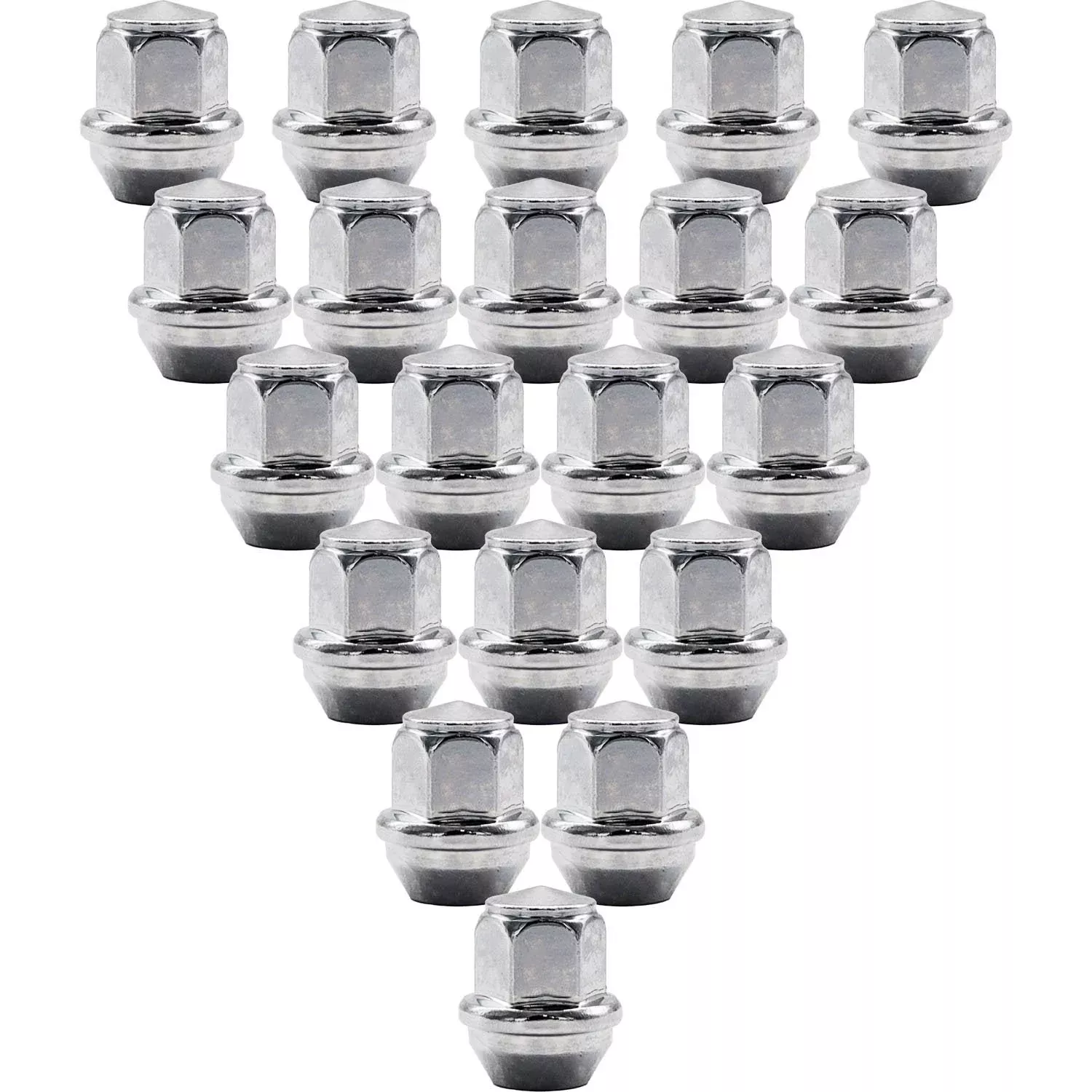 Premium Service M12x1.50 Bulge Acorn 13/16" Hex Wheel Lug Nut Pack of 20