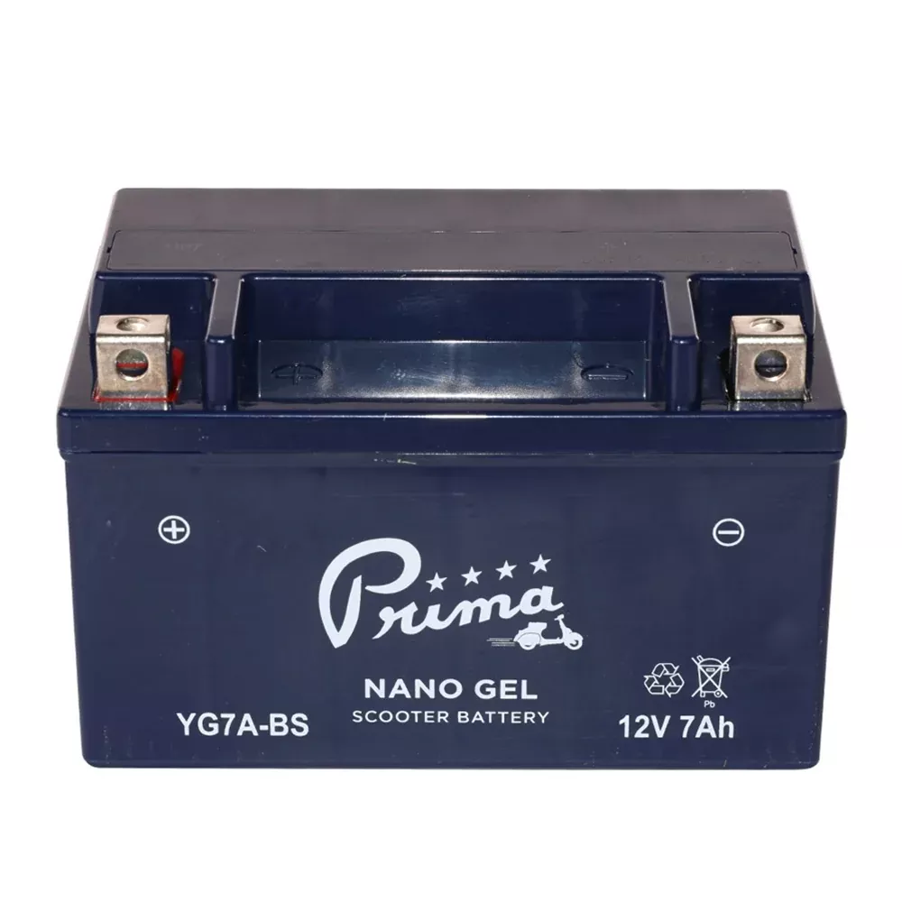 Prima YG7A-BS 12V 7Ah Nano Gel Battery - 100 CCA
