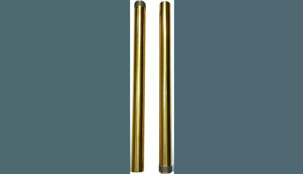 Pro One Performance 49 mm Fork Tubes for '14-21 Harley Davidson Touring - 24.875" Length - Black Anodized