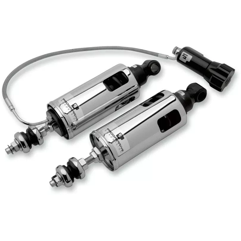 Progressive 422-4101C Chrome 422 Series Rear Heavy Duty Shocks W/ RAP Remote 89-99