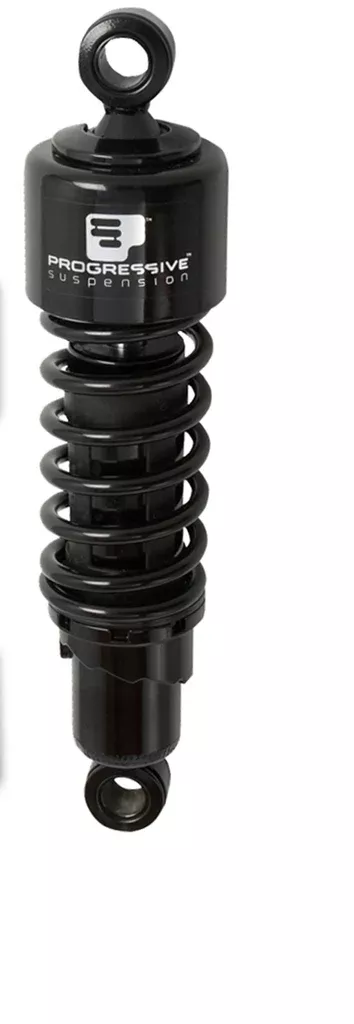 Progressive Suspension – 412-4062B – 412 Series 11 Gas Shocks for Harley-Davidson XL – Black