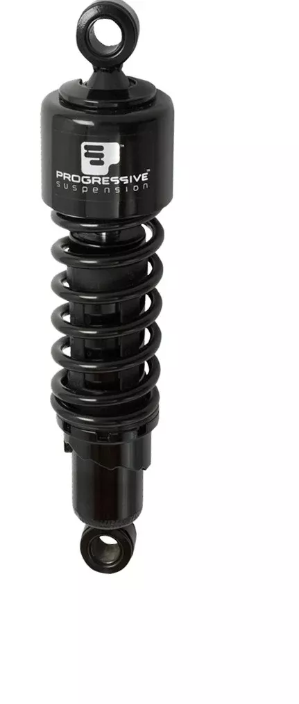 Progressive Suspension – 412-4080B -12 American-Tuned Gas Shocks for Harley-Davidson – Black