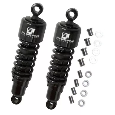 Progressive Suspension 412 Harley Shocks 11.5" Black - 412-4011B