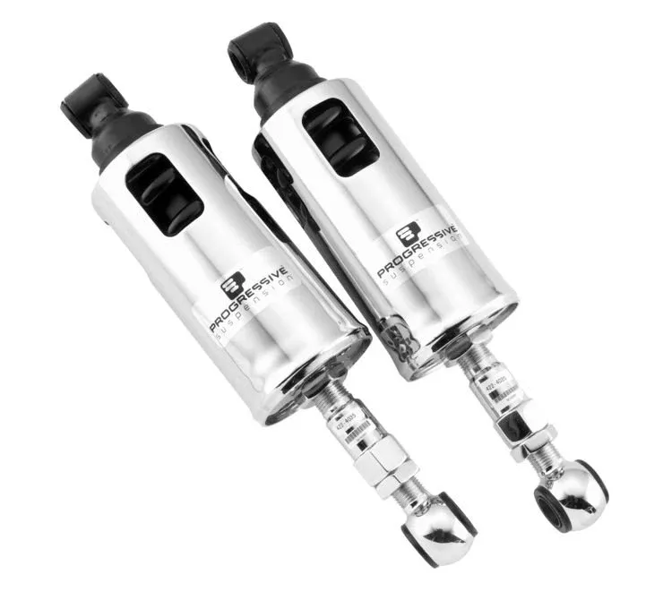 Progressive Suspension – 422-4035C- 422 Series 11 Shocks -Harley-Davidson – Chrome