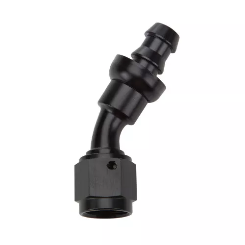 Pushlock Hose End Black 30 Deg Elbow -10 ALL49424