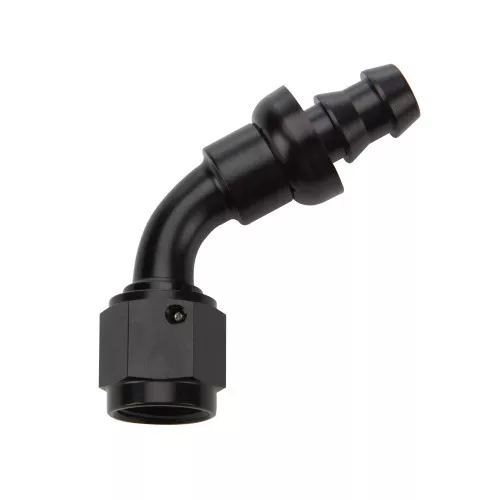Pushlock Hose End Black 60 Deg Elbow -10 ALL49444