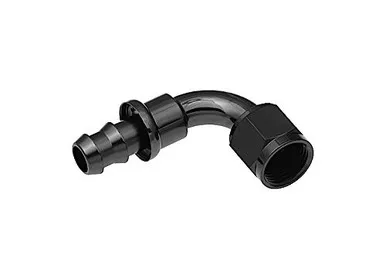 Red Horse Performance 2090-08-2 Hose End Fitting, AN Size 8, Aluminum, Black