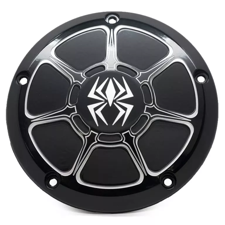 Rekluse Derby Cover – Black Gloss – Harley (CHECK MODEL)
