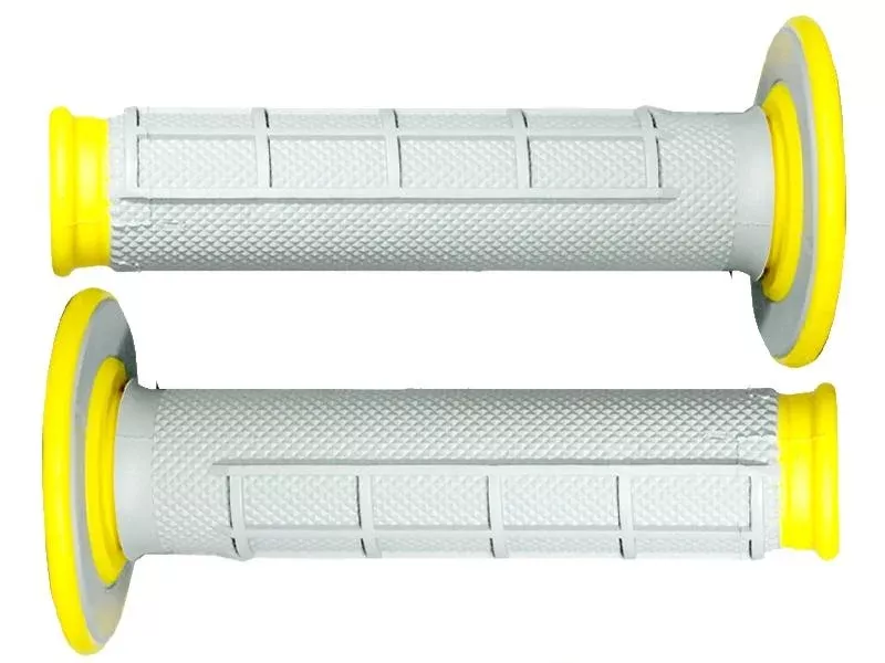 RENTHAL GRIP DUAL 50/50 YELLOW, RENTHAL G192 22/25mm