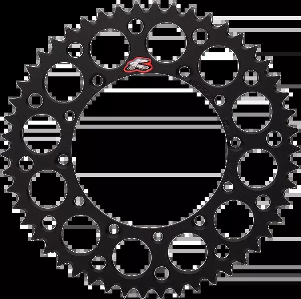 Renthal Rear Sprocket – Aluminum – 50 Tooth – Black – Kawasaki/Suzuki