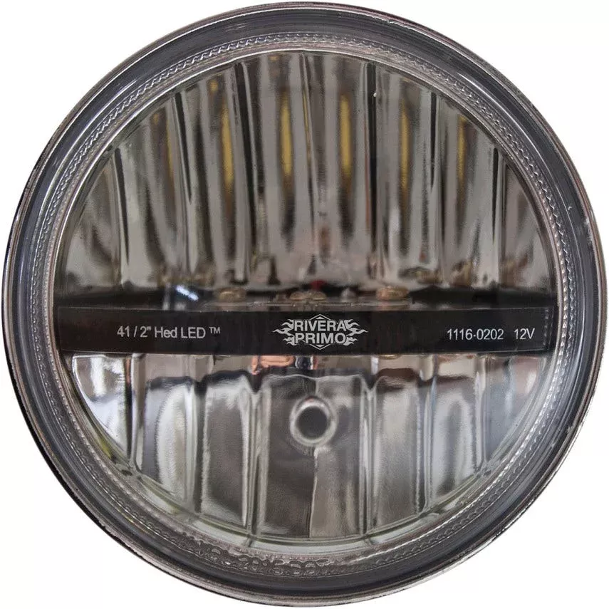 Rivera Primo 4 1/2 HED High & Low Beam Led Spotlight Passing Lamp for Harley FLH/T