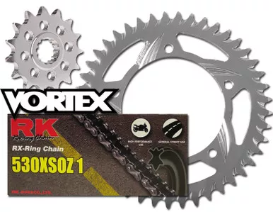 RK Vortex O-Ring Alu QA Chain and Sprocket Kit for SUZ GSX-R1100 93-98