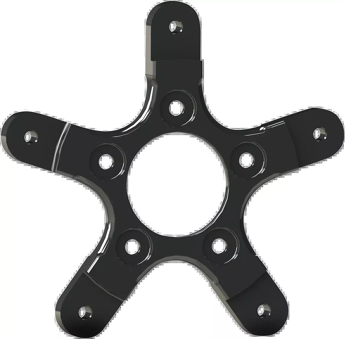 Rotor Mount - Ness Wheel - Black