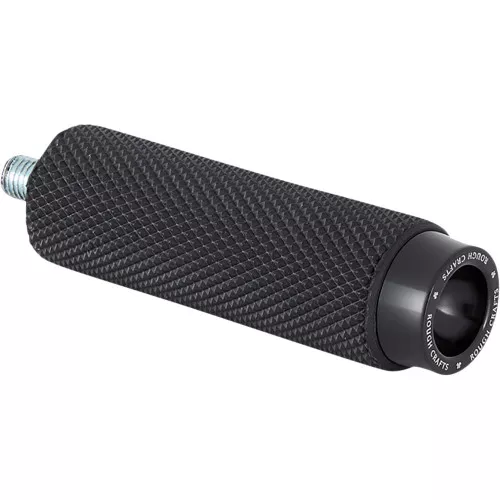 Rough Crafts Rubber Knurled Shift Peg for Harley - Black