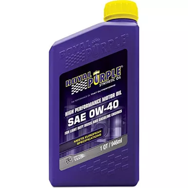 Royal Purple 11484 Motor Oil SAE 0W-40 High Performance Synthetic 5 Quart